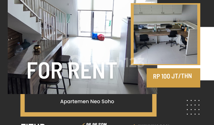 Rent Neo Soho apartment avenue type fully furnished ready to occupy West Jakarta 2