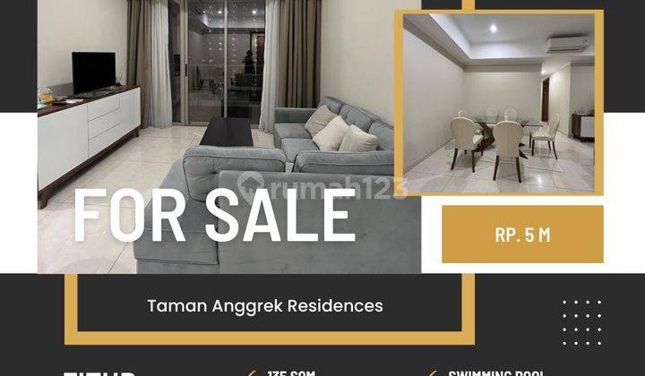 Dijual Apartemen Taman Anggrek Residence 3 Br Full Furnish  2