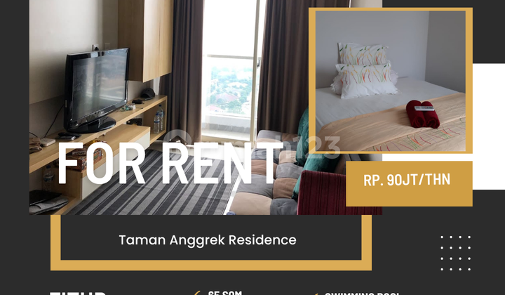 Disewakan Apartemen Tares 3 Br Furnish Jakarta Barat  1