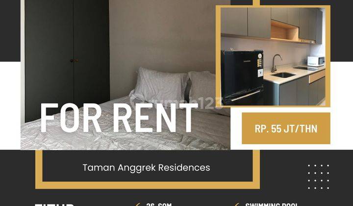 Disewakan Apartemen Taman Anggrek Residences Studio Full Furnish Siap Huni 2