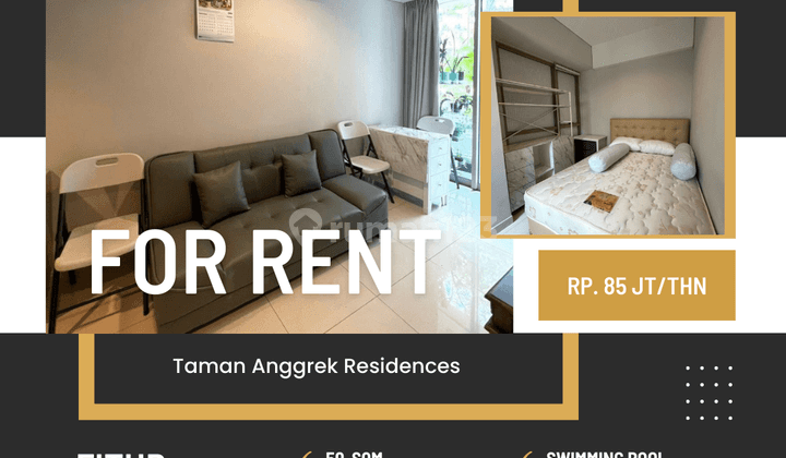 Disewakan Apartemen Strategis Full Furnish Siap Huni  2