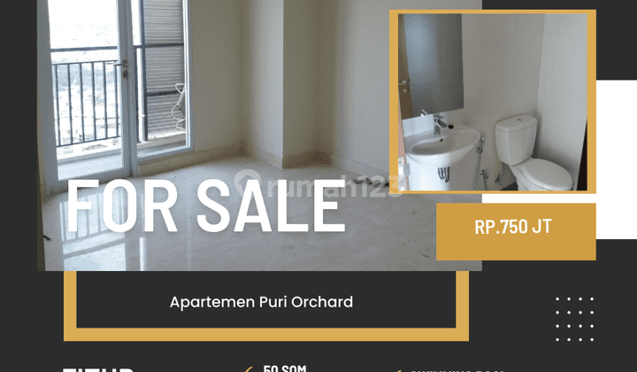 Jual apartemen puri orchard 2br temurah unfurnish  strategis jakarta barat 2