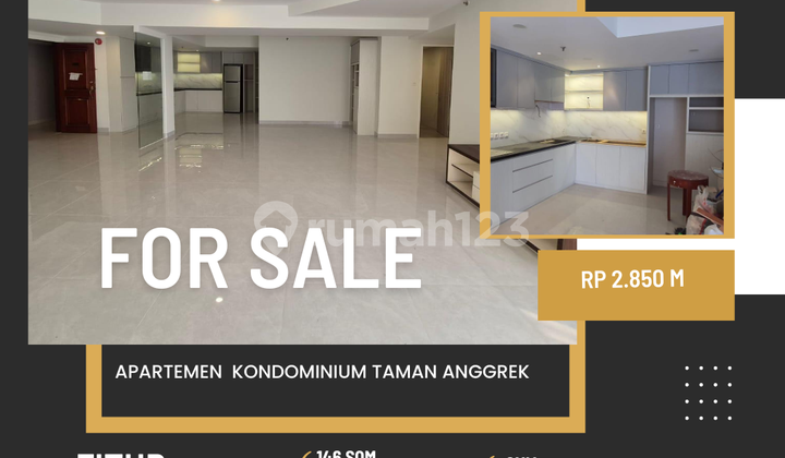 sell orchid garden condominium apartment type 3br semi furnished west jakarta sell orchid garden condominium apartment type 3br semi furnished west jakarta