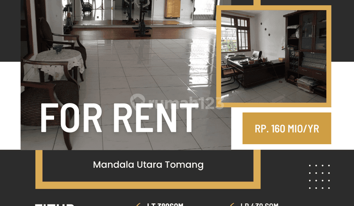 Disewa Rumah Luas Dan Bagus Furnished Last Unit di Mandala Utara 1