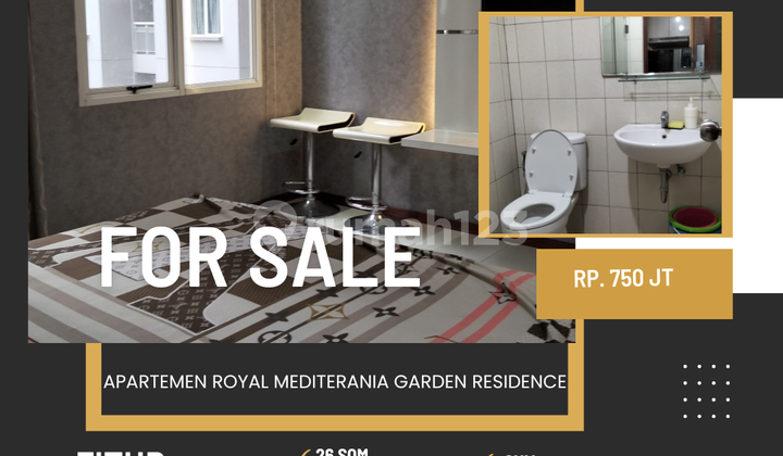 JUAL APARTEMEN ROYAL MEDIT TYPE STUDIO VIEW POOL JAKARTA BARAT STRATEGIS DEKAT 4 MALL TERMURAH 