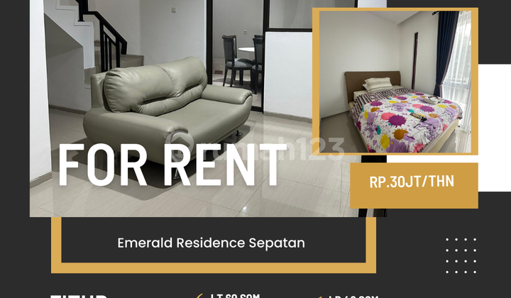 Sewa Emerald Residence Sepatan 2Br full furnish tangerang