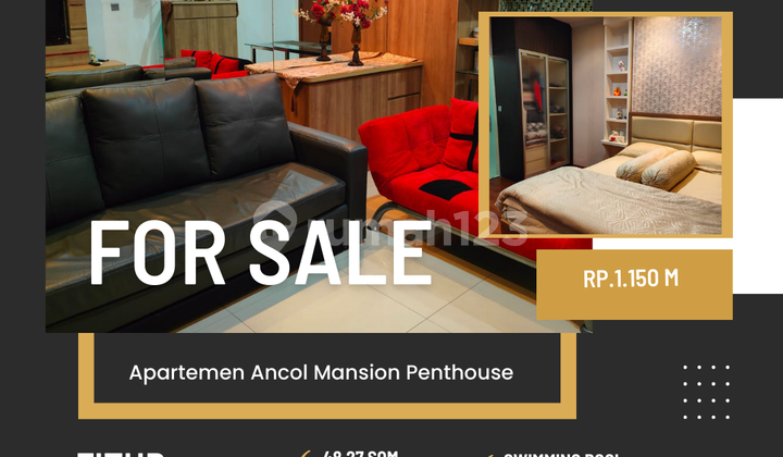 For Sale Ancol Mansion Penthouse Studio Fully Furnished Best View North Jakarta