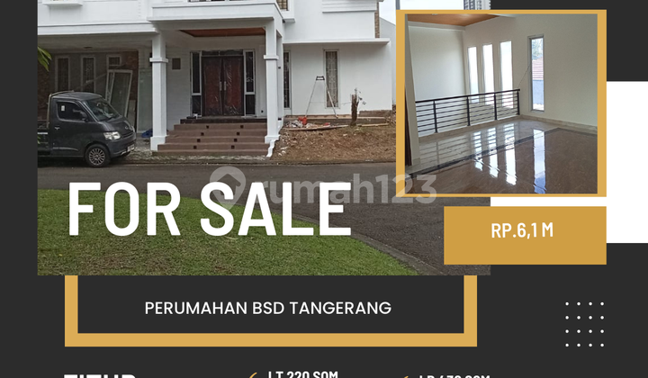For sale BSD Tangerang 5 BR unfurnished Tangerang