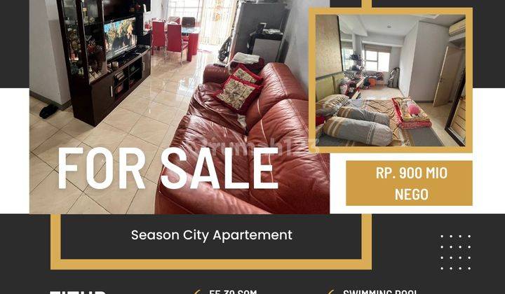 Dijual Apartemen Bagus di Season City 2br+ Furnish Harga Nego 1