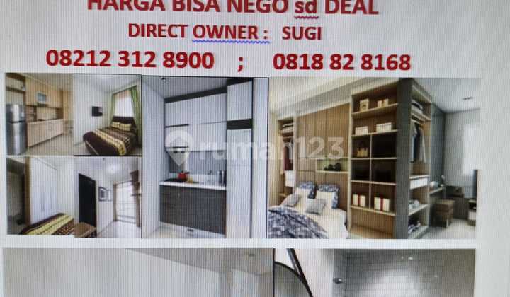 Jual Jauh Dibawah Njop Apartemen Gardenia Boulevard 1 /2 Br 38 / 55m2, Shm Ff Lux  2