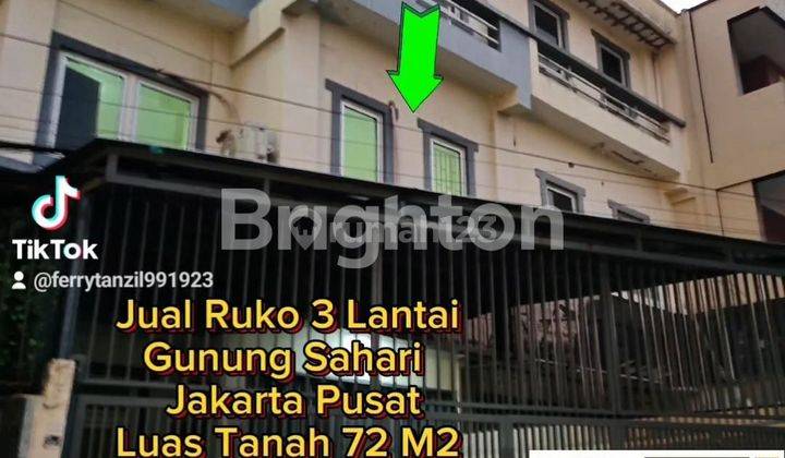 RUKO TIGA LANTAI GUNUNG SAHARI JAKARTA PUSAT 1