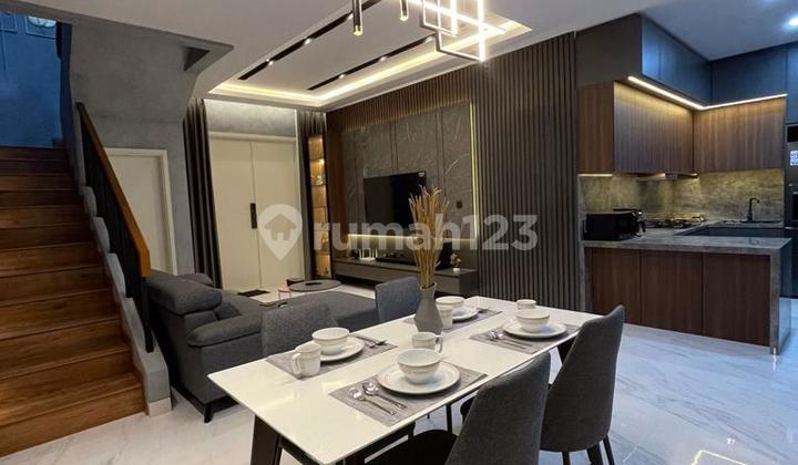 Rumah Cluster Flamingo The Springs Gading Serpong Full Furnished Interior 2 Lantai