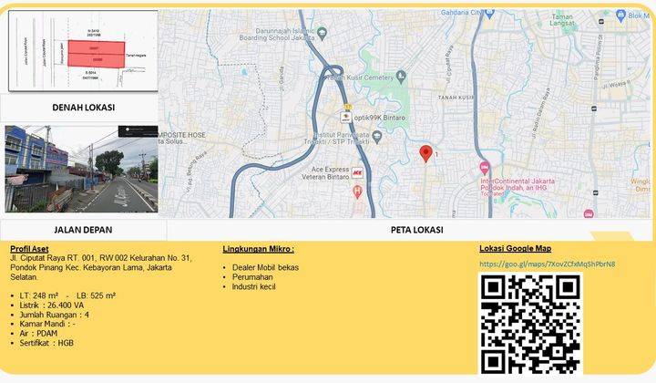 2 Ruko 4 Lantai di Jl.ciputat Raya, Area Perkantoran Dan Business 2