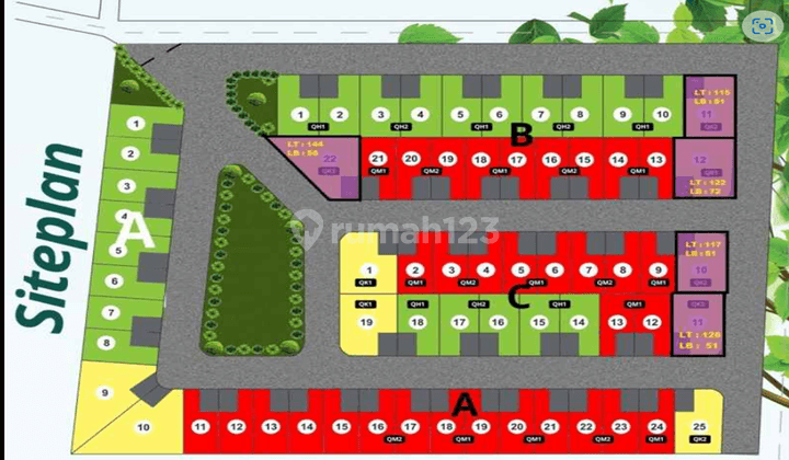 Kavling Pojok di Green Qmiri Estate, Tangerang 1