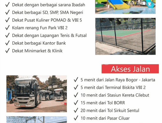 Rumah Strategis Di Perumahan Villa Bogor Indah Karadenan Bogor 2