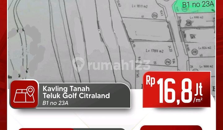 Dijual Tanah Teluk Golf Citraland Surabaya B1