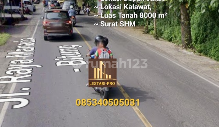 Tanah Murah Jalan Raya Manado - Bitung Luas 8000m Surat Shm