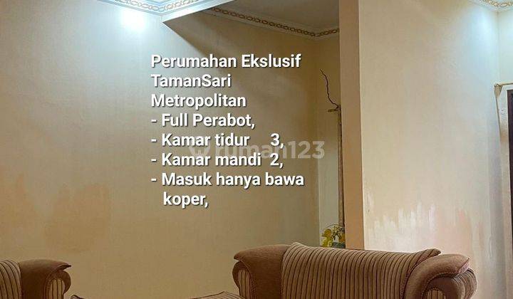 Disewakan Cepat Murah Rumah Tamansari 2 Lantai Full Perabot  1