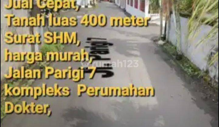 DI Jual Cepat dan Murah banting harga Tanah Perum Dokter luas 400 meter Jalan Parigi 7 Malalayang 1