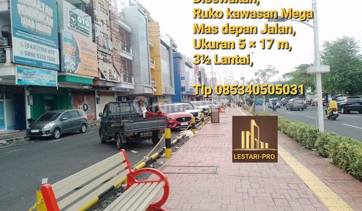 Disewakan Cepat Dan Murah Ruko Kawasan Mega Mas Lokasi Bagus Dan Strategis 1