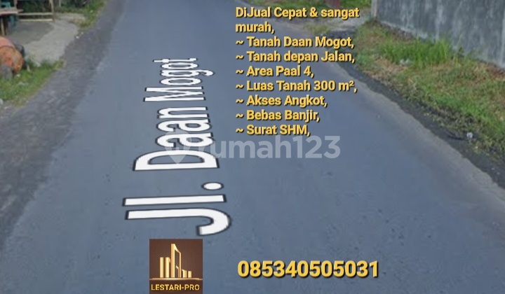 Jual Cepat Harga Bawa Pasaran Tanah Depan Jalan Luas 300 M2 Shm Jual Cepat Harga Bawa Pasaran Tanah Depan Jalan Luas 300 M2 Shm