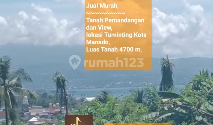 For Sale Cheap Location With Peak City View and Scenery in Manado For Sale Cheap Location With Peak City View and Scenery in Manado