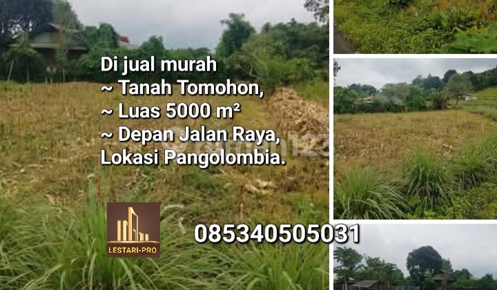 Affordable Land for Sale in Tomohon Pangolombian, Area 5000, Strategic Location