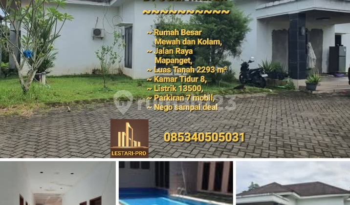 Rumah Besar Cantik Mewah & Kolam Jalan Raya Mapanget 1