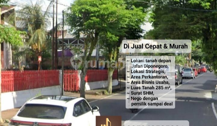 Dijual Cepat Dan Murah Lokasi Depan Jalan Raya Diponegoro Area Bisnis Usaha & Perkantoran Dijual Cepat Dan Murah Lokasi Depan Jalan Raya Diponegoro Area Bisnis Usaha & Perkantoran