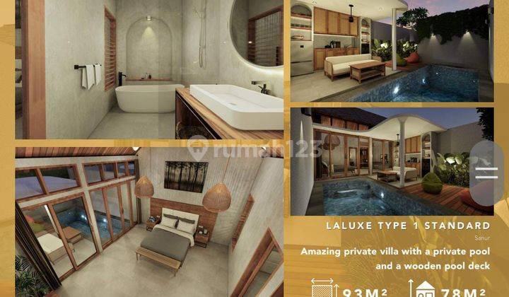 Lease Hold Villa New 30 Year Term Sanur Baru Furnished HGB - Building Use Rights 1