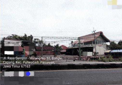 1204.29 Auctioned Shop House in Pasuruan, Located in Purwodadi on Raya Gempol-Malang Shop House Street