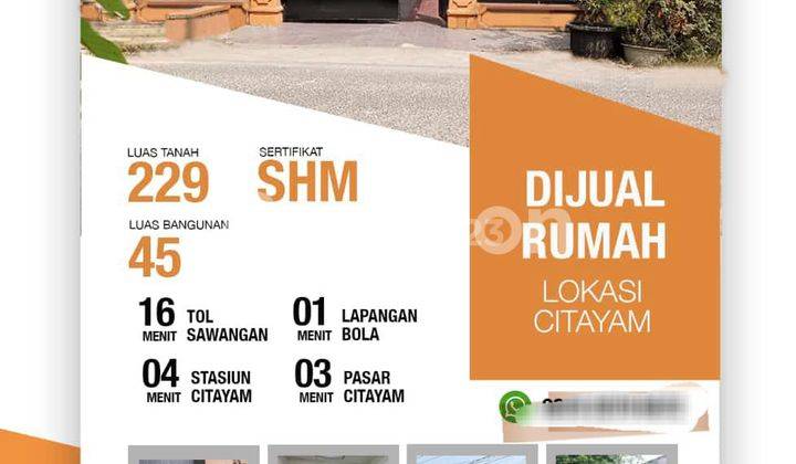 Rumah Asri Lokasi Strategis di Citayam 1