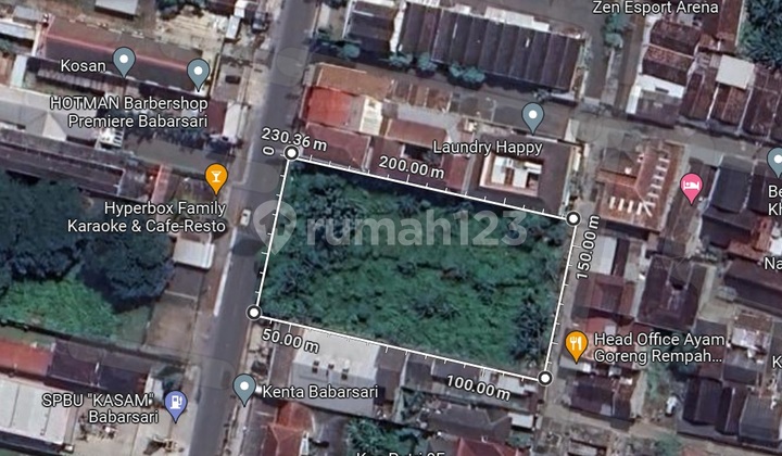 Dijual Tanah Pekarangan Cocok Untuk Bangun Hotel, Tambak Bayan