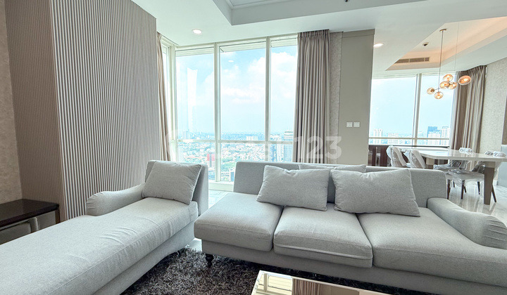 For Rent The Peak Apartment Sudirman 3 Bedrooms 232m2 Furnished Brand New Renovated Unit