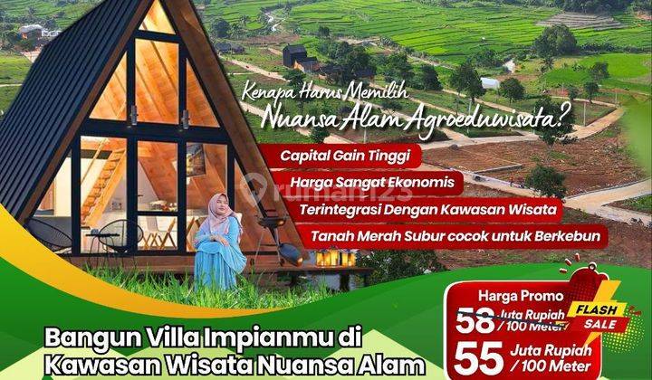 Dijual tanah kavling wisata murah hanya 39 juta  1