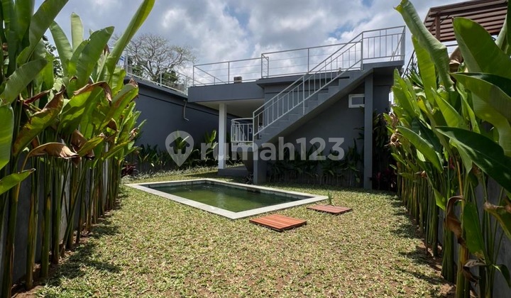 Brand new unfurnished 2 bedroom villa in Tumbak Bayuh, Pererenan with rooftop terrace for long-term rental.