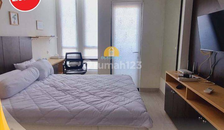 tampak depan apartement siap huni startegis di