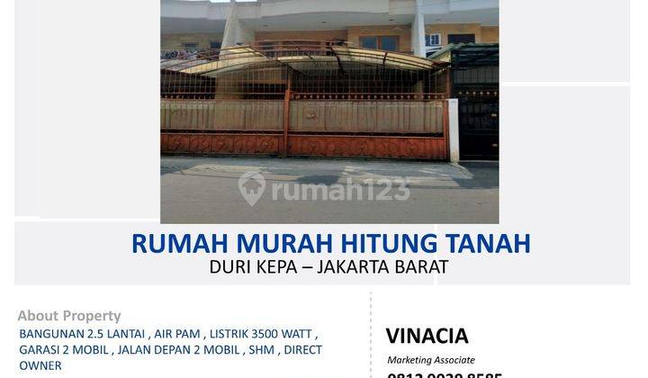 Rumah Duri Kepa Hitung Tanah Murah 2 Lantai Butuh Renovasi  2