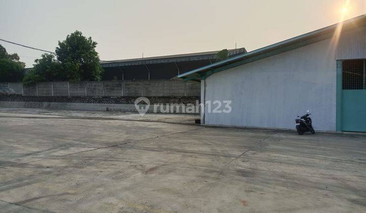 Sewa Gudang Bantar Gebangluas Tanah 5000 M²ada Dua Bangunanluas Bangunan 600 M² Dan Luas 1200 M²total Luas Bangunan 1800 M², Container 40ft 2