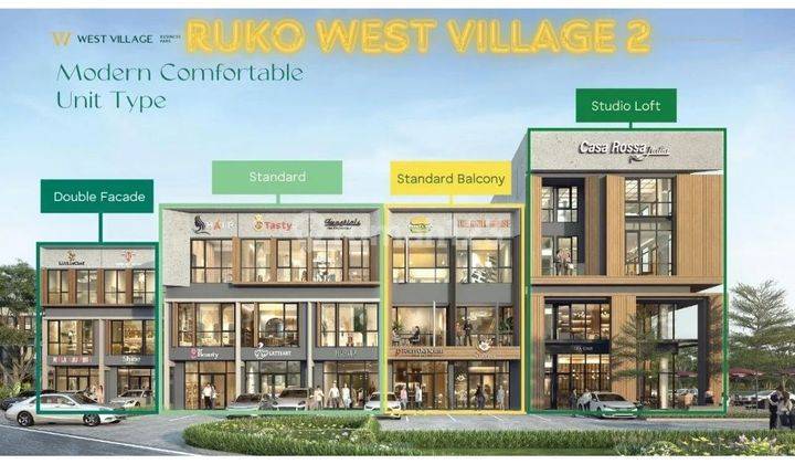 Ruko Business Loft West Village Business Park Of Bsd Barat Bsd 1