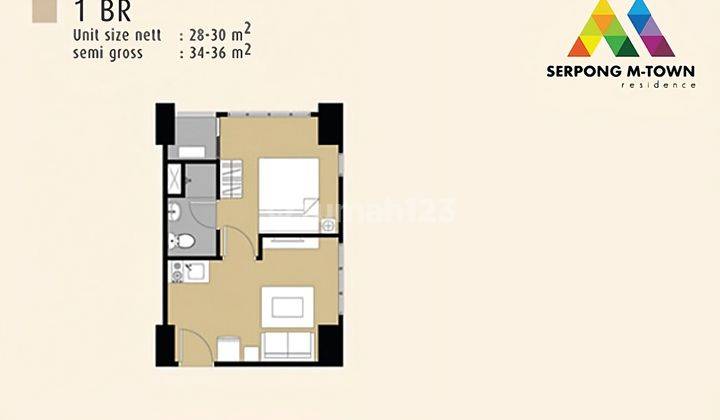 Dekat rs bethsaida, universitas UMN DISKON SUMMARECON 20% MTOWN Apartement lantai 3 2