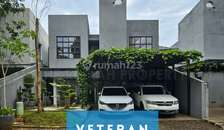 Rumah Modern Artistik Dalam Cluster Veteran Jakarta Selatan 1