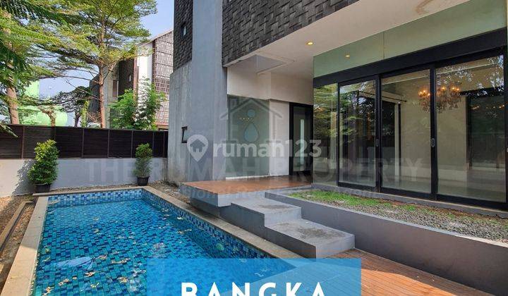 Rumah 3 Lantai Modern Tropis Dalam Townhouse di Bangka Jakarta Selatan 1