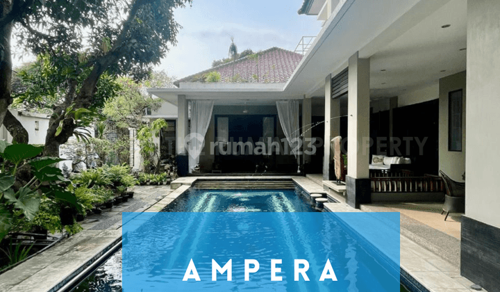 Rumah Private Pool Bagus Hadap Utara Kemang Ampera Jaksel 1