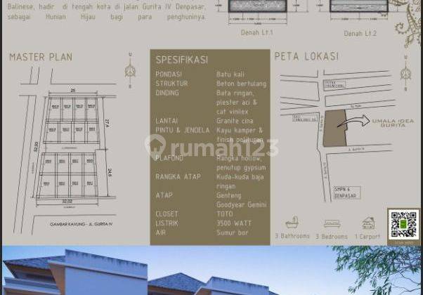 Semi residential Villa Umala Idea Sanur BG 1