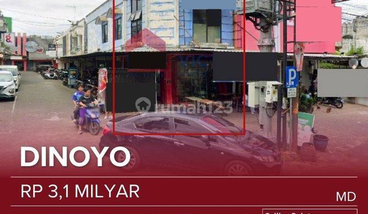 DIJUAL RUKO JALAN DINOYO PINGGIR JALAN LOKASI STRATEGIS, KAWASAN RAMAI, KAWASAN KAMPUS UB, SHM 1