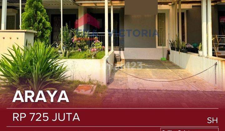 DIJUAL RUMAH MINIMALIS MODEREN SERTIFIKAT HGB KOMPLEK PERUMAHAN ARAYA 1