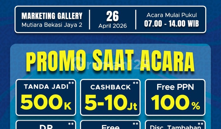 Rumah Subsidi Bebas Banjir Mutiara Bekasi Jaya