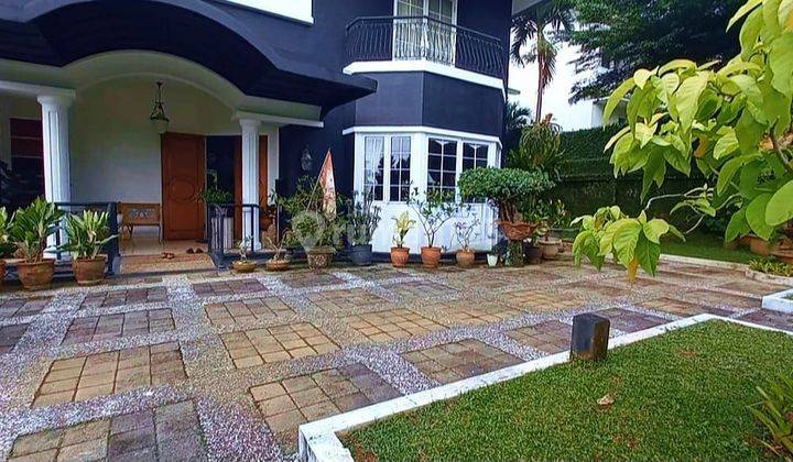 Menakjubkan!! Jual Lahan 1.382 m2 Bonus Rumah Mewah Gaya Eropa Depan Lapangan Golf Sentul  1