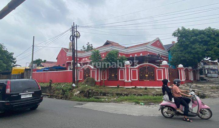 Rumah Hoek Luas, Pinggir Jalan Raya Cocok Untuk Usaha, Duren Jaya 1